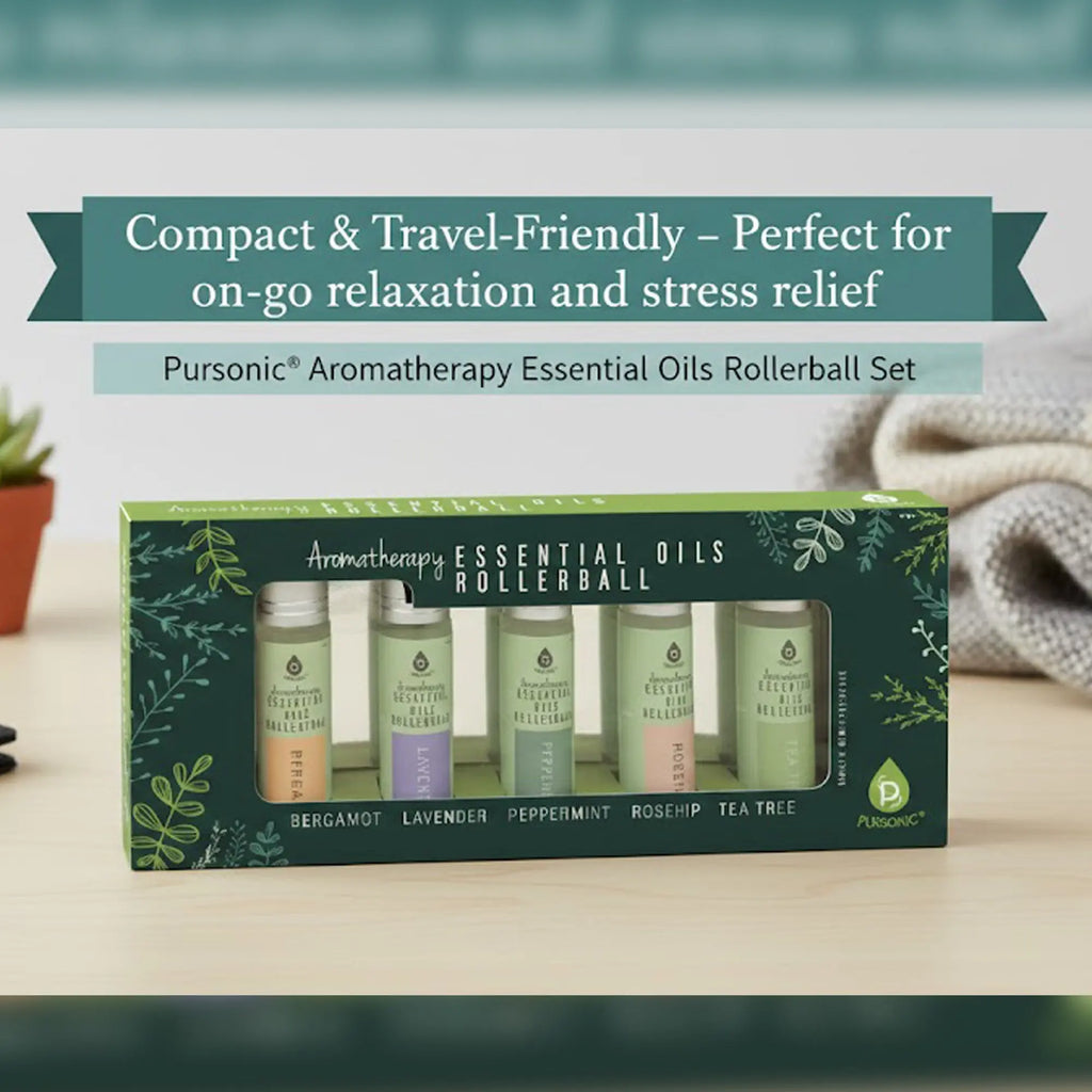 Aromatherapy Essential Oils Rollerballs (Bergamot, Lavender, Peppermint, Rosehip, Tea Tree)-4