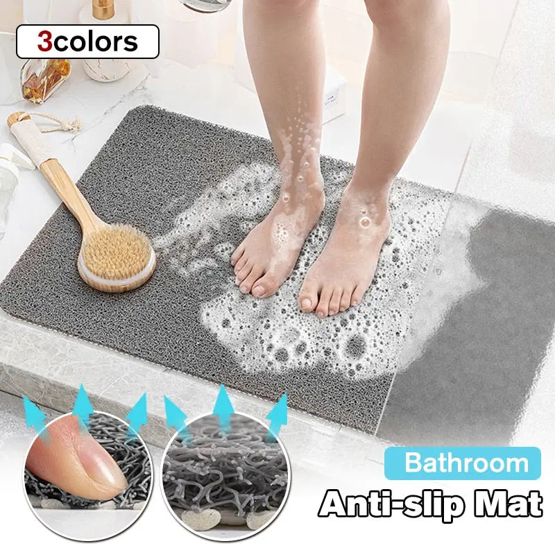 Mircrofiber Non-slip Bath Mats With Anti Moldy Sucker Bathroom Carpets Rugs Soft Toilet Floor Rugs Waterproof Shower Bath Mat eprolo