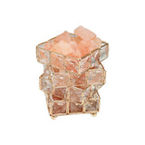 USB Crystal Table Lamp Three Color Cube Bedroom Bedside Night Light For Home Room