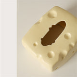 Cute Tissue Boxes Ceramic Cheese Shape Napkin Holder Storage Box