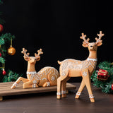 Christmas Deer Resin Ornament Furniture Decoration Craft  Decor
