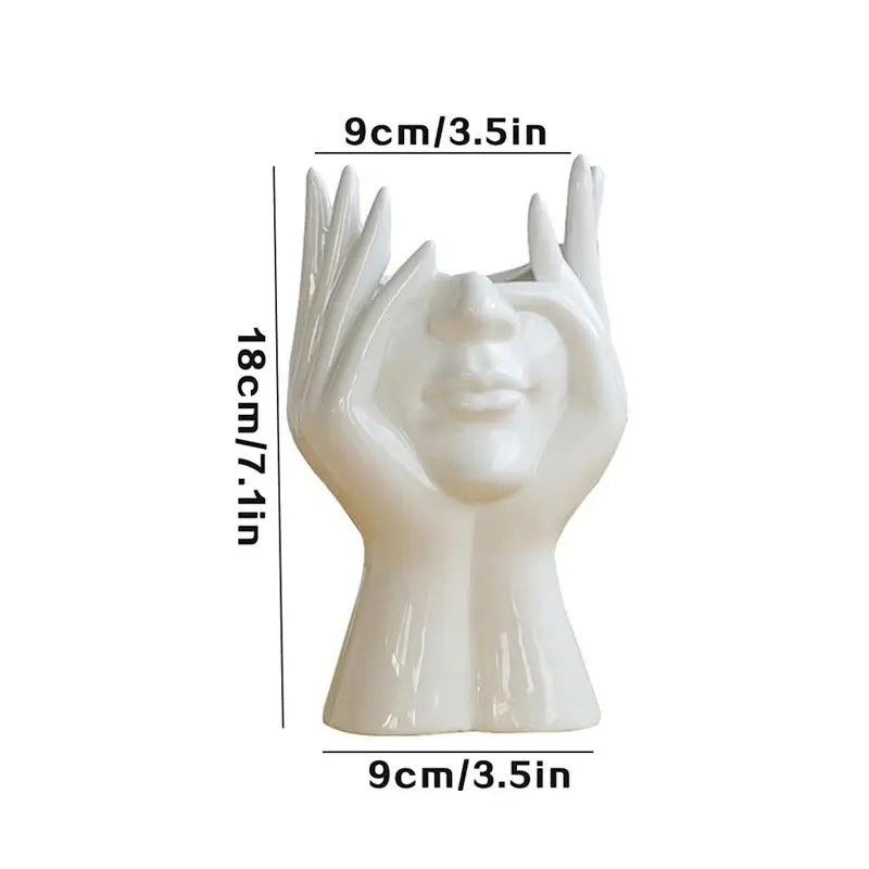Human Body Ceramic Vase Human Shape Art Vase Nordic Home Decoration Ceramic Vase eprolo