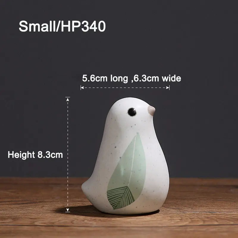 Home decoration small accessories Nordic creative cute ceramic bird ornaments Home living room Wine cabinet Room decoration eprolo
