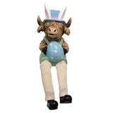 Assorted Resin Easter Highland Sitters with Dangling Legs