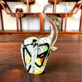 DecorBites™ Crystal Glass Elephant Sculpture Figurine Handmade Craft Home Decor Gift Decorbites