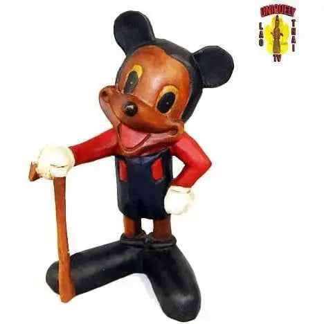 Mickey Mouse Statue likeness 8" Tall Solid Wood