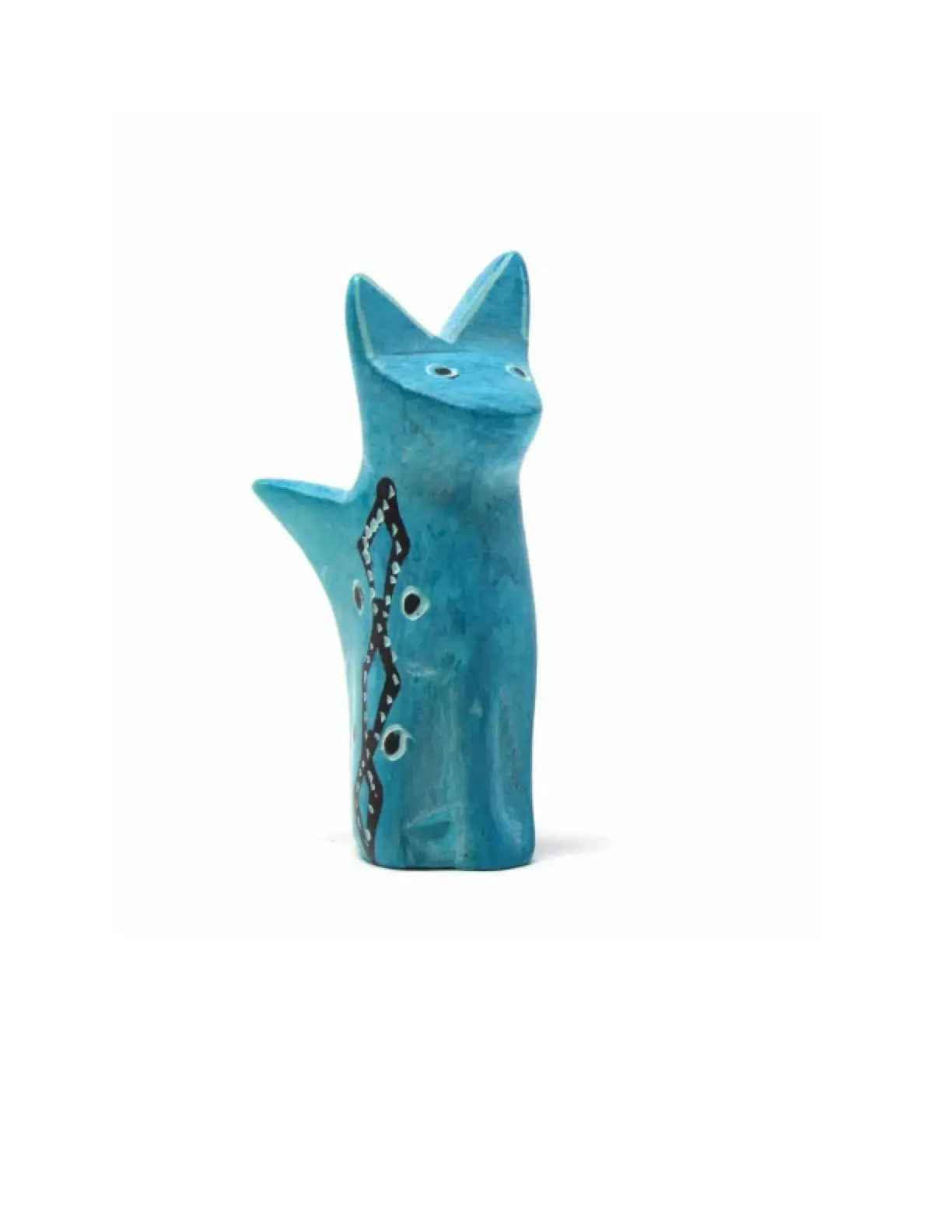 Soapstone Tiny Sitting Cats-Assorted Pack of 5 Colors