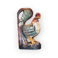 Carved Long Tailed Rooster 15 1/2" Tall Uniquely Thai Lao TV