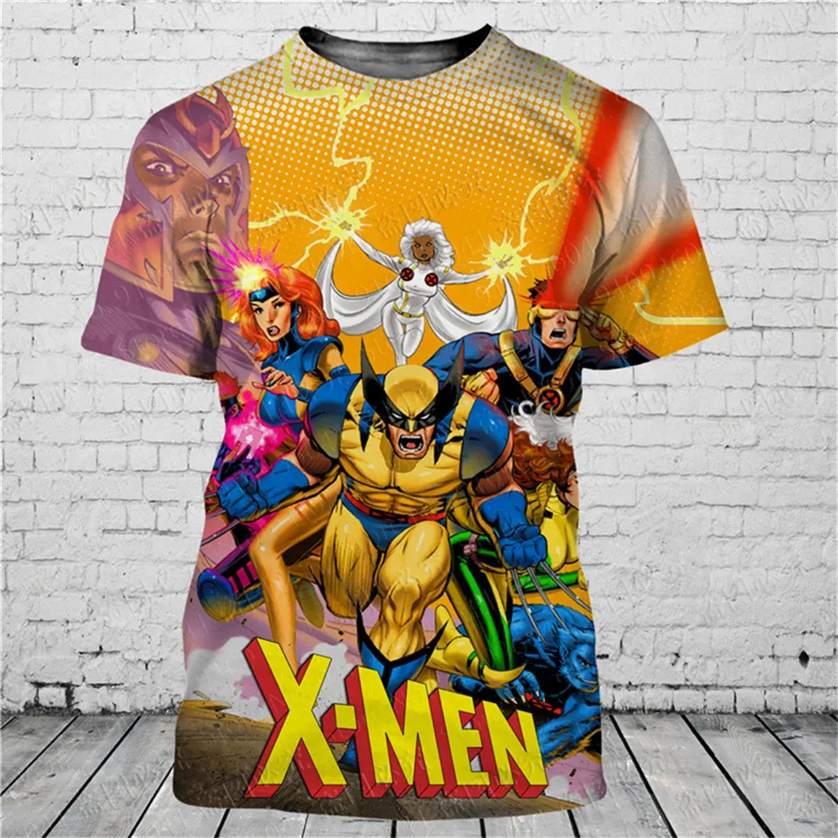 Fashionable men's 3D T-shirt with popular cartoon character print summer short sleeved loose and eye-catching Mayra and Company