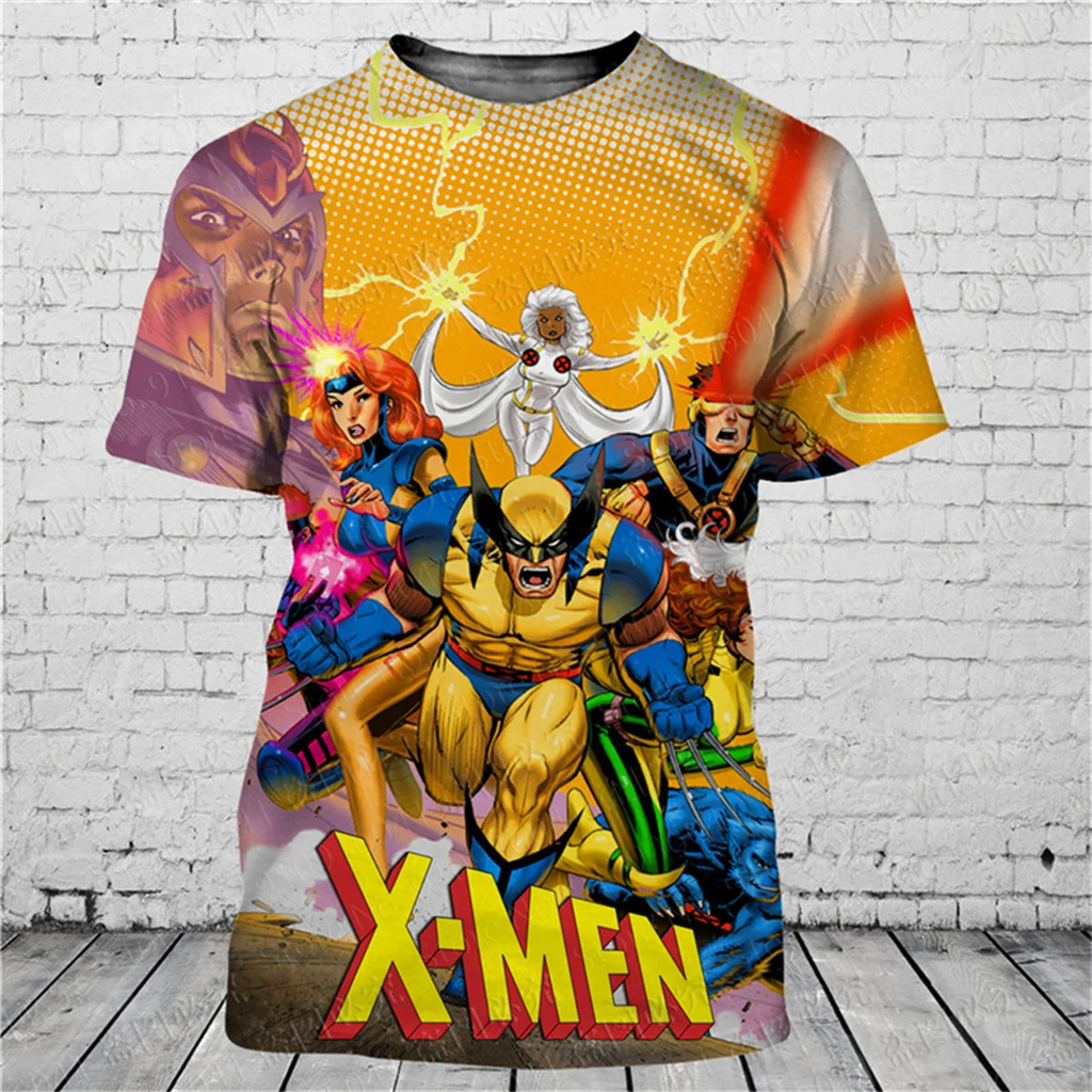 Fashionable men's 3D T-shirt with popular cartoon character print summer short sleeved loose and eye-catching Mayra and Company