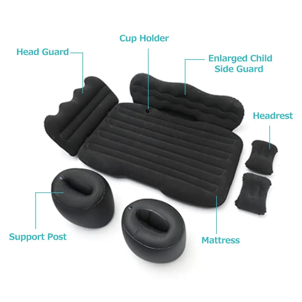 Mattress Car Inflatable Travel Bed Home Outdoor Camping Mat Rear Flocking Plus Air Mattress for SUV Mayra and Company