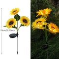 3 Heads 1 Head Solar Simulation Sunflower LED Lights Garden Yard Lawn Night Lights Landscape Lamp Decor Christmas Flower Light Mayra and Company