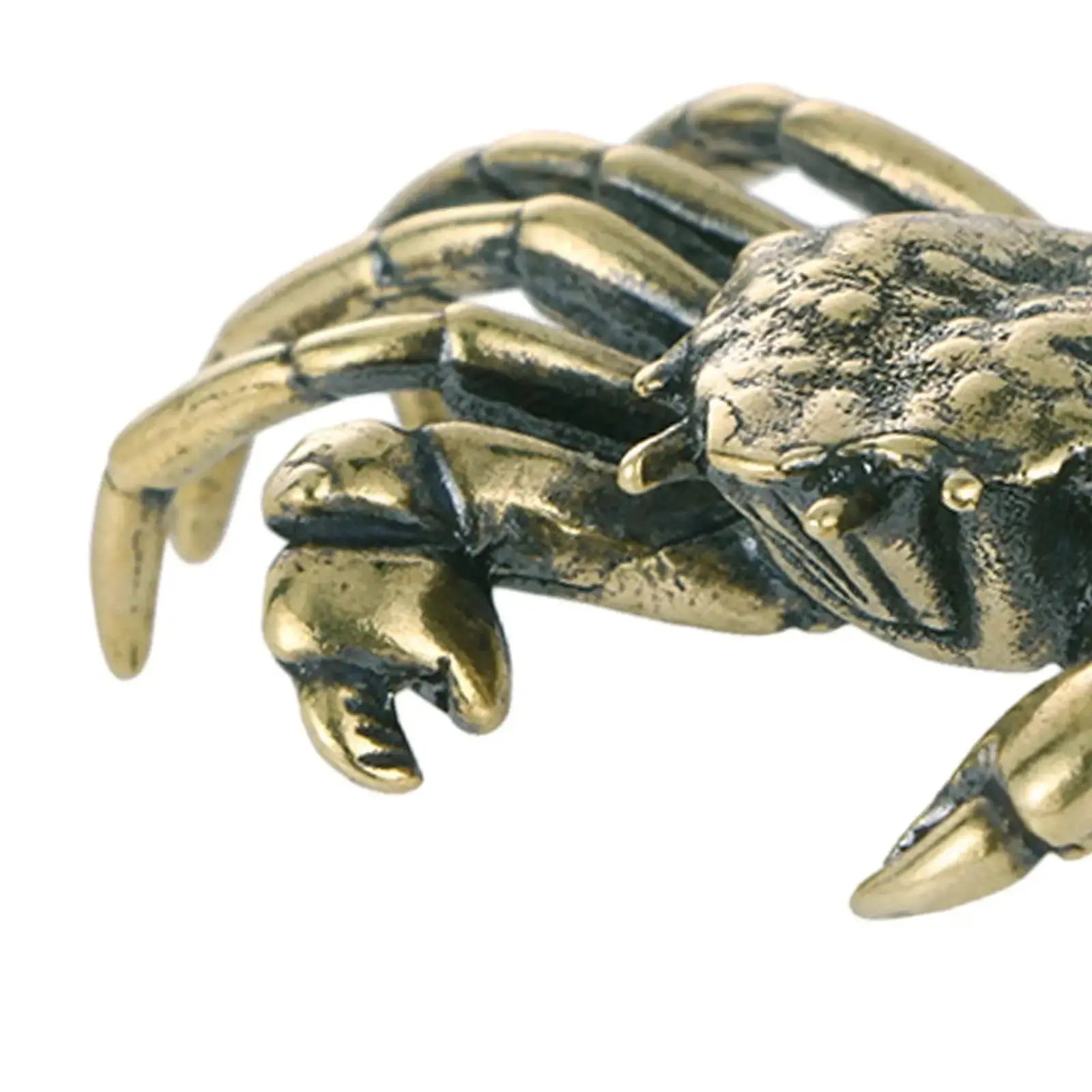 Brass Crab Figurine Artistic Home or Office Table Decoration Vintage Lovely Fish Tank Ornaments Collectable Animal Ornament Mayra and Company