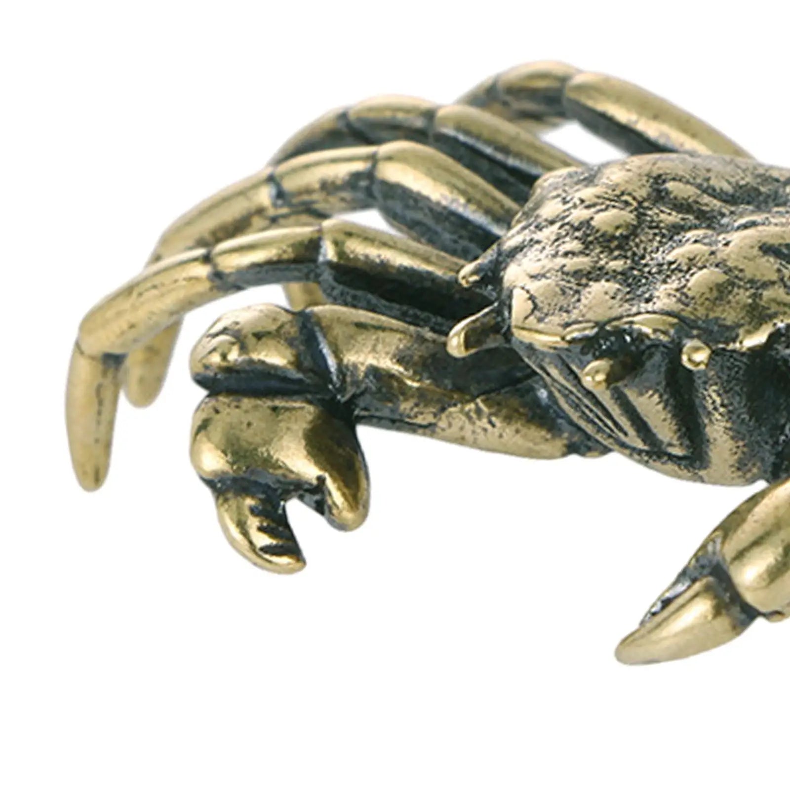 Brass Crab Figurine Artistic Home or Office Table Decoration Vintage Lovely Fish Tank Ornaments Collectable Animal Ornament Mayra and Company