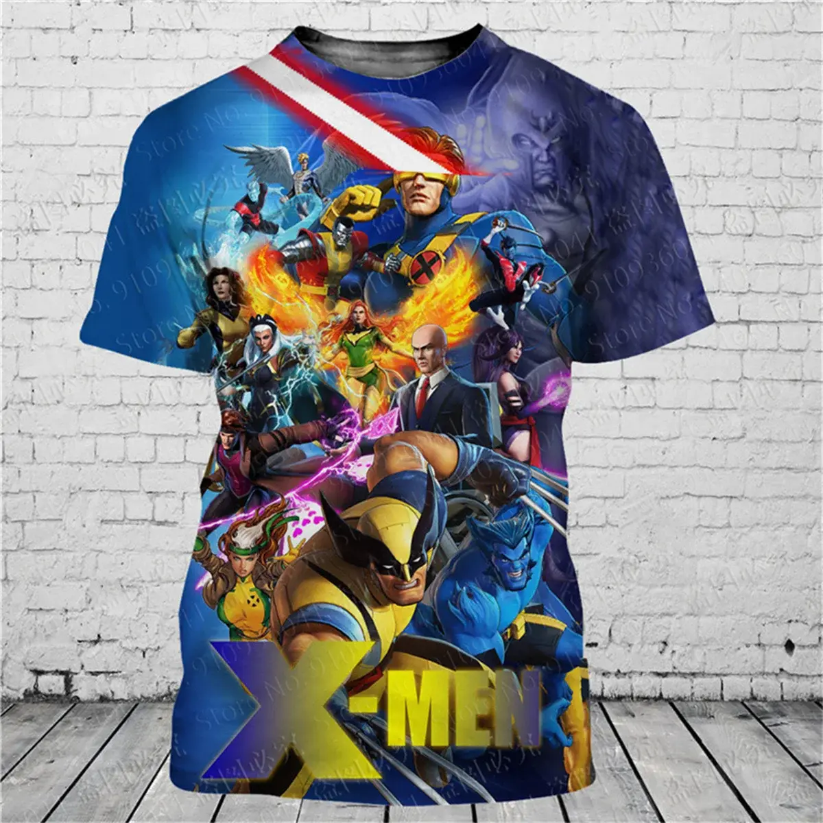 Fashionable men's 3D T-shirt with popular cartoon character print summer short sleeved loose and eye-catching Mayra and Company