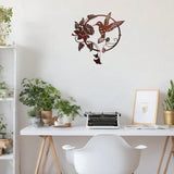 Dracaena Iron Art Hummingbird Wall Decor Outdoor Garden Set of 3