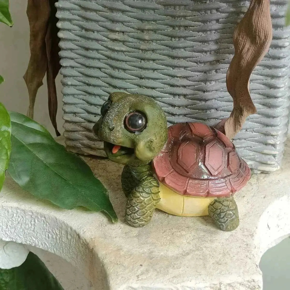 DecorBites™ Crawling Turtle Sculpture Resin Decor for Garden