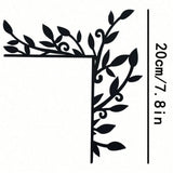 Gardening Decor Metal Plant Door Corner Wall Art - Elegant Iron Home Decor For Living Room Bedroom