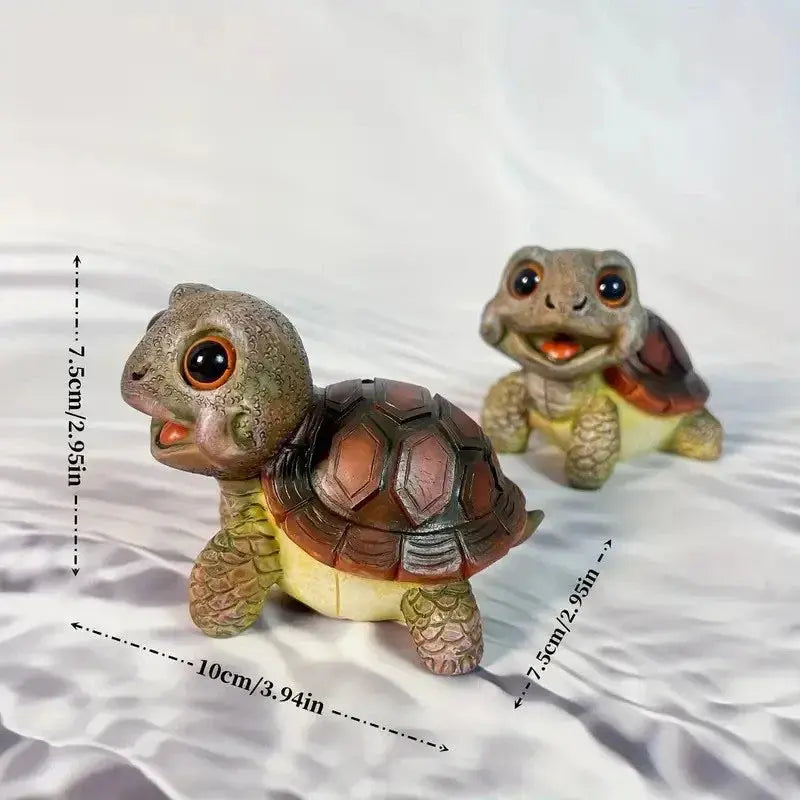 DecorBites™ Crawling Turtle Sculpture Resin Decor for Garden, Yard, Balcony, Lawn Decorbites