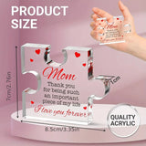 Acrylic Block Puzzle Mom Present, Commemorative Decorative Gif