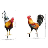 Rooster Statue , Hen Figure Chicken Sculpture For Yard Decor Weatherproof