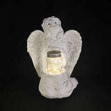 Outdoor Garden Dwarf Statue-resin Gnome Statue Lighting Wizard Solar Led Light Welcome Sign Gnome Yard Lawn Large Figurine ( 14 inches High)