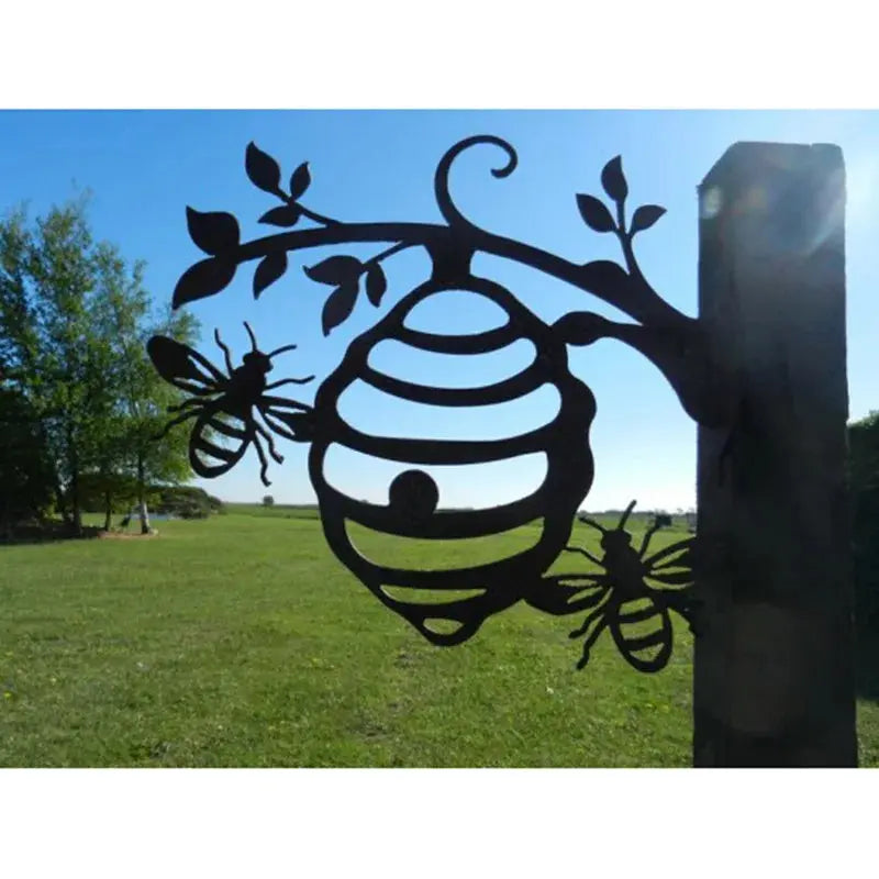 Metal Bee Hive Garden Decor / Metal Beehive Garden Mayra and Company