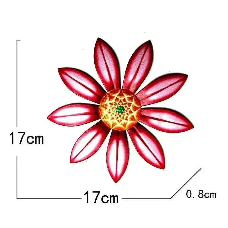 Garden Decoration Metal Flower Wall Art Sculpture Hanging Decor