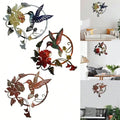 Dracaena Iron Art Hummingbird Wall Decor Outdoor Garden Set of 3 Mayra and Company
