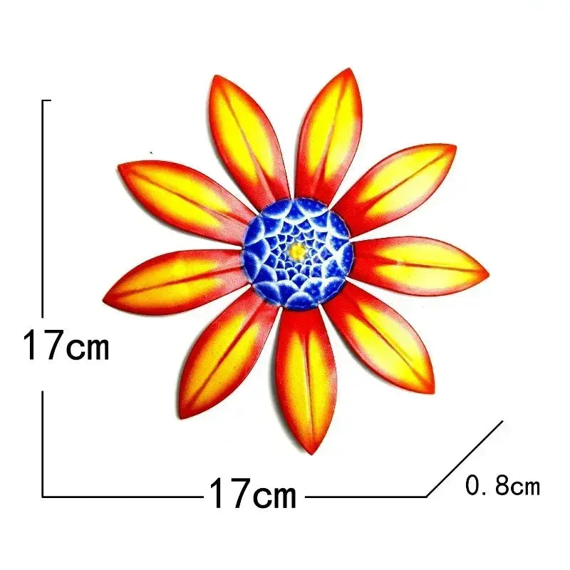 Garden Decoration Metal Flower Wall Art Sculpture Hanging Decor Mayra and Company