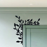 Gardening Decor Metal Plant Door Corner Wall Art - Elegant Iron Home Decor For Living Room Bedroom