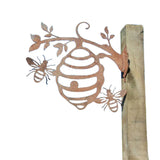 Metal Bee Hive Garden Decor / Metal Beehive Garden
