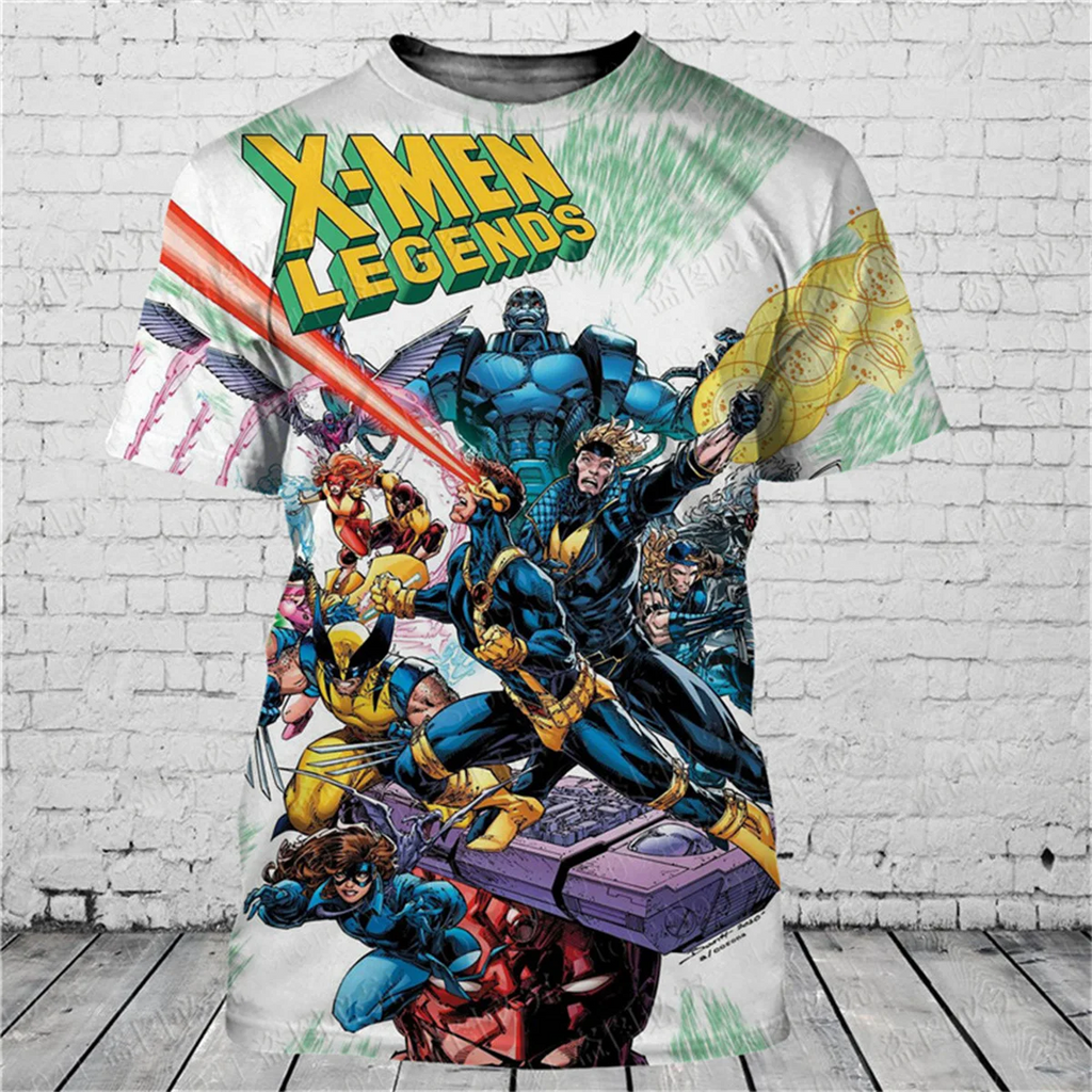 Fashionable men's 3D T-shirt with popular cartoon character print summer short sleeved loose and eye-catching Mayra and Company