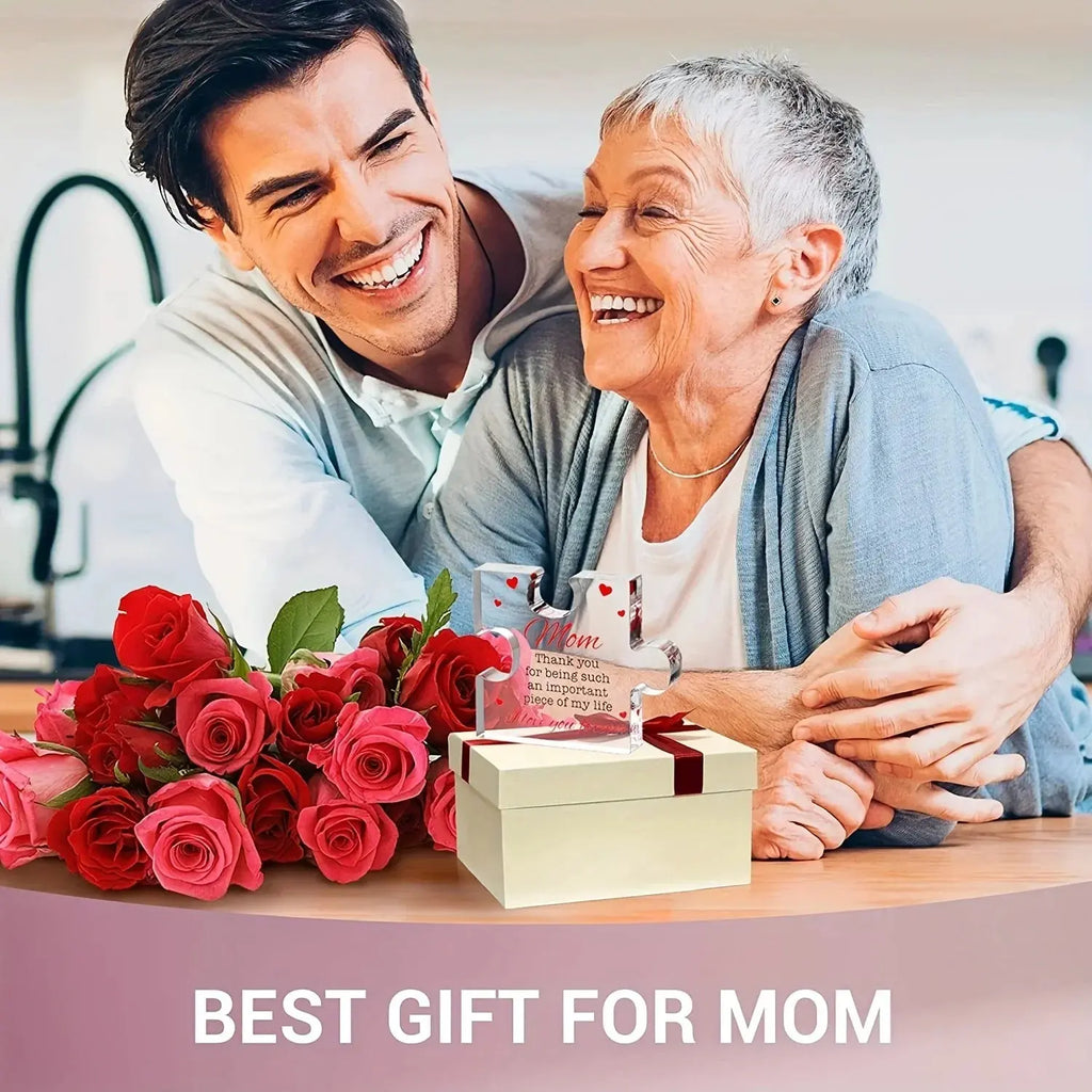 Acrylic Block Puzzle Mom Present, Commemorative Decorative Gif Mayra and Company