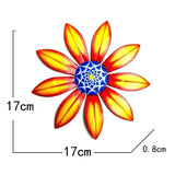 Garden Decoration Metal Flower Wall Decor Art Sculpture Hanging Ornament Aesthetic Home Room Garden Courtyard Decoration Outdoor