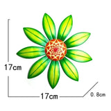 Garden Decoration Metal Flower Wall Decor Art Sculpture Hanging Ornament Aesthetic Home Room Garden Courtyard Decoration Outdoor