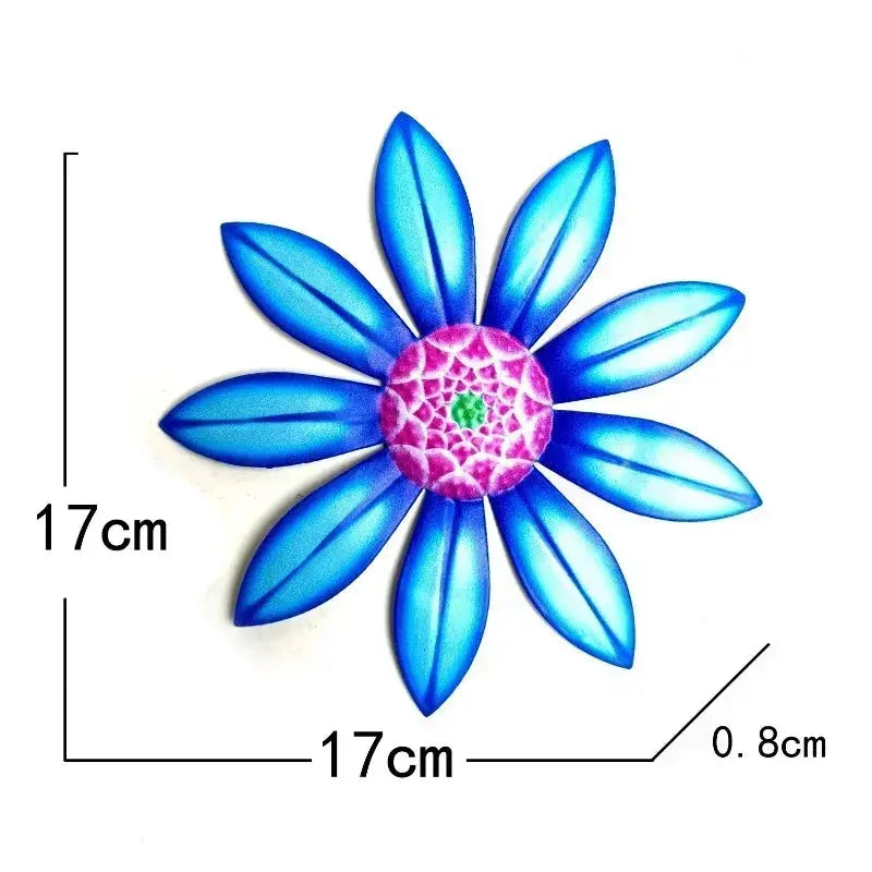 Garden Decoration Metal Flower Wall Art Sculpture Hanging Decor Mayra and Company