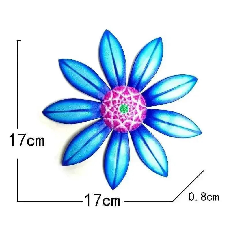 Garden Decoration Metal Flower Wall Art Sculpture Hanging Decor