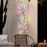 1PC 96LEDs Solar Willow Vine Lights,DIY Outdoor Waterproof String Lights,Wall Lamps For Garden,Porch,Shop,Terrace,Pathway Decor