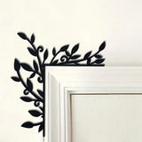 Gardening Decor Metal Plant Door Corner Wall Art - Elegant Iron Home Decor For Living Room Bedroom
