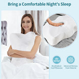 2 Pack Memory Foam Pillow, A Cooling Type Sleep Pillow Designed To Provide Neck Support When Lying On One's Side