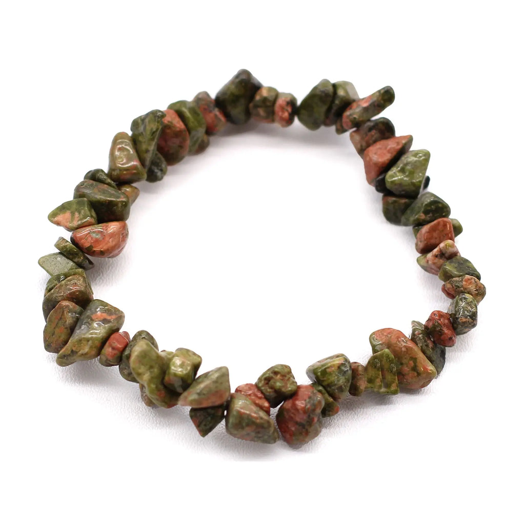 Gemstone Fragment Bracelet-Green Jasper AWArtisan Dropship