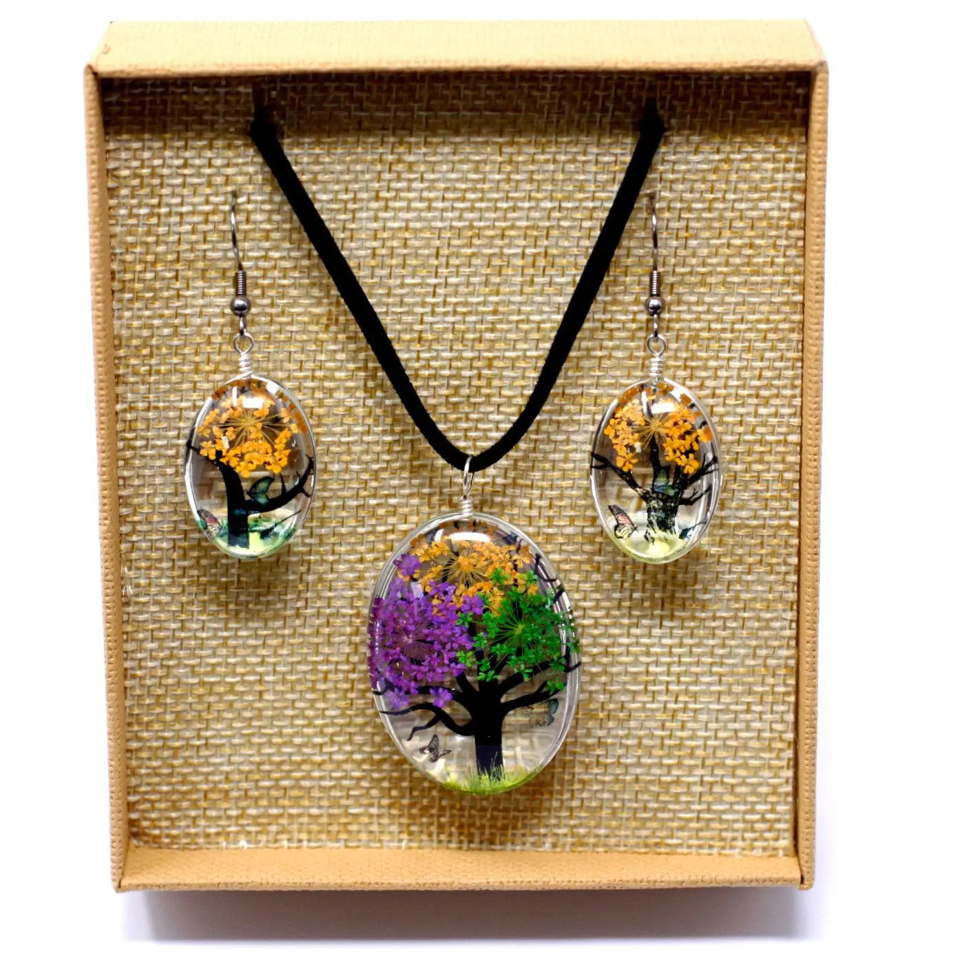 Pressed Flowers-Tree of Life-Mixed Colors AWArtisan Dropship