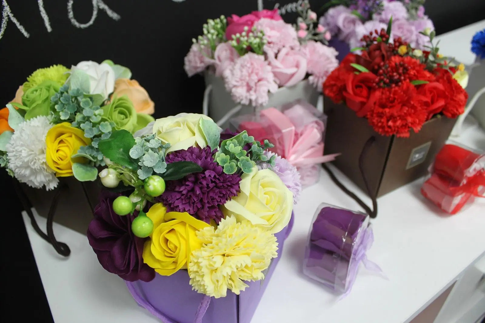 1X Soap Flower Bouquet- Spring Flowers AWArtisan Dropship
