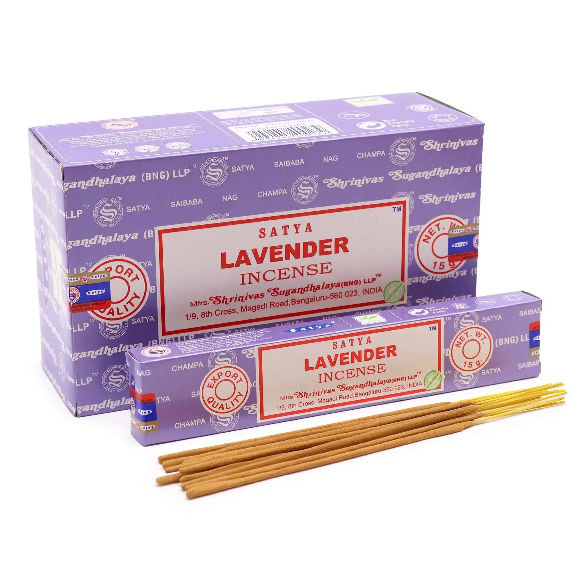 Varillas de Incienso Satya 15gm - Lavanda AWArtisan Dropship