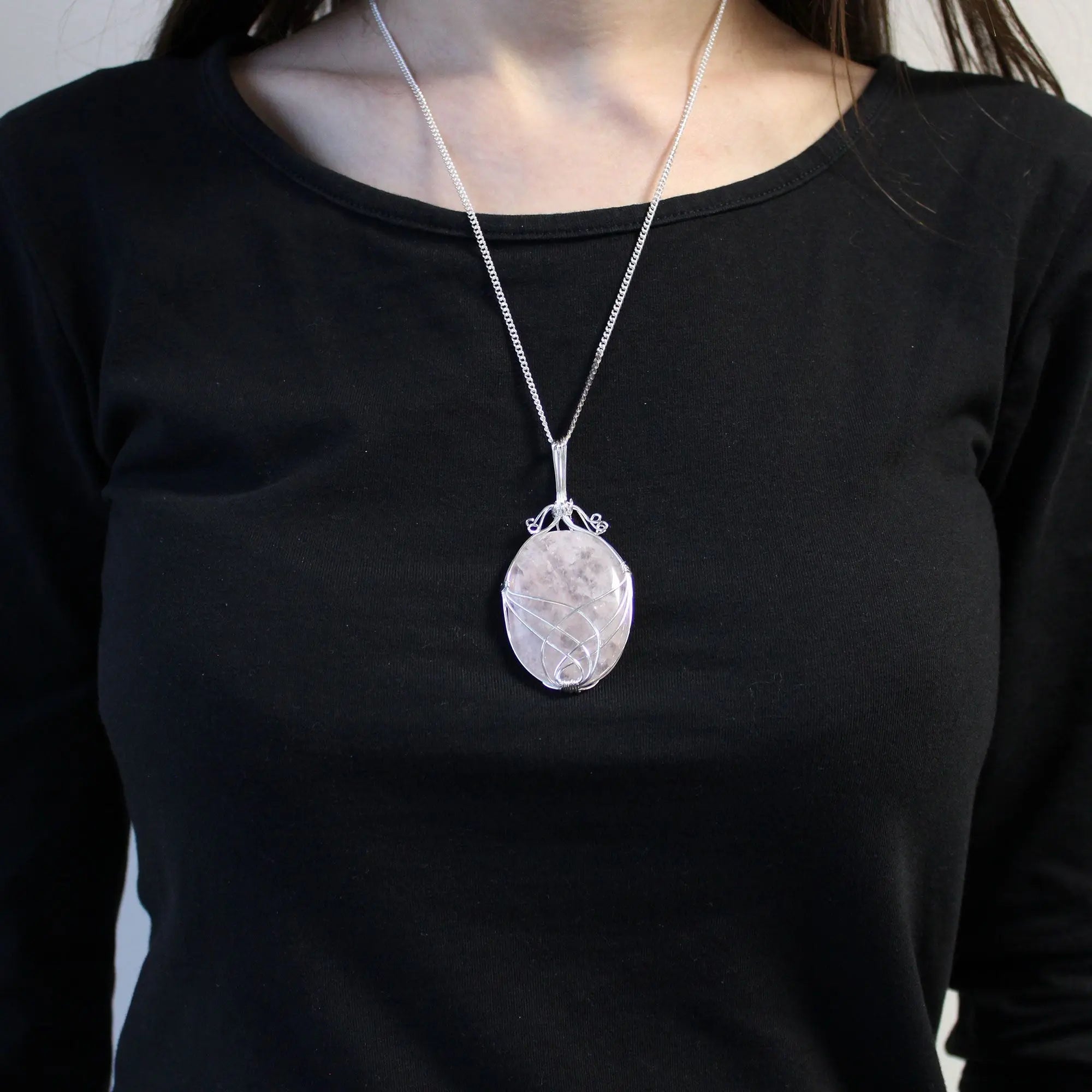 Collar Cascada Envuelto - Opalita en bruto AWArtisan Dropship