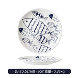 Home hand-painted ceramic plates, shallow plates, restaurant Western plates, breakfast plates, fruit plates, sk planes