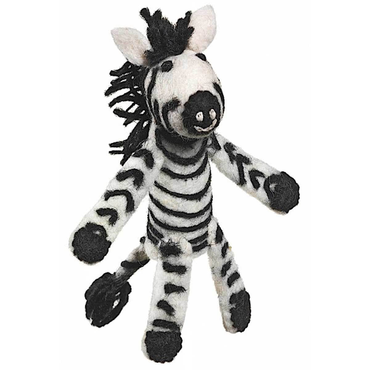 Woolie Finger Puppet - Zebra - Wild Woolies (T) Wild Woolies (T)