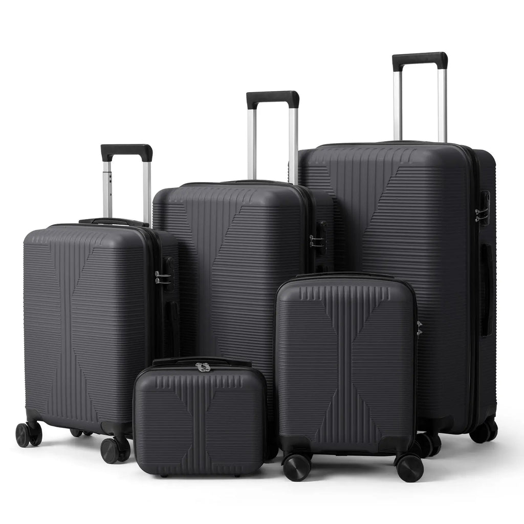 5-Piece Lightweight Luggage Set with Lock – 12/16/20/24/28 Inch DailySale