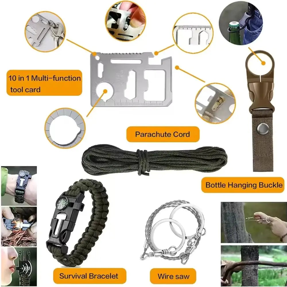 31 Pieces in 1 Bag Survival Gear and Equipment DC-THE CEO